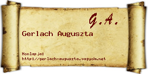 Gerlach Auguszta névjegykártya